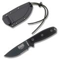 Esee 3Mil Serrated Edge- Black Handle 3MILSBLK